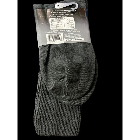 Comfort Fit EXTRA WIDE Athletic Crew Sports Socks Size Medium Fits up to 6E Widt - Picture 2 of 2